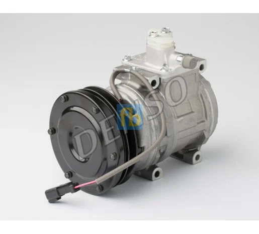 Компресор кондиціонера Caterpillar - DENSO Шків 133мм клиновий А1- фото № 2