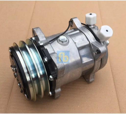 Компресор кондиціонера 5H14 A2 132мм 12в 6626, SD6626- фото № 2