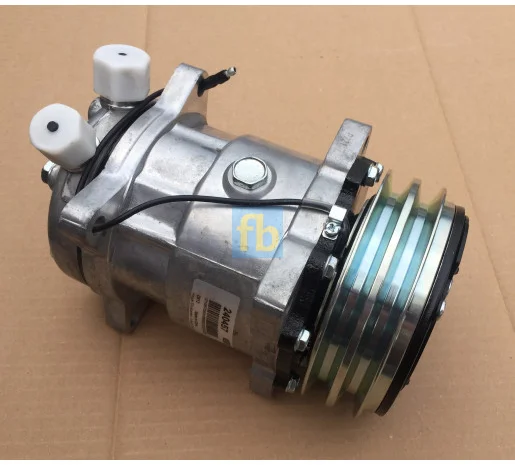 Компресор кондиціонера 5H14 A2 132мм 12в 6626, SD6626- фото № 5