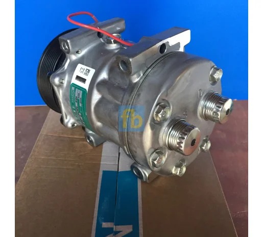 Компрессор Sanden 8124 7H15 Шкив 119мм PV8 New holland- фото № 2