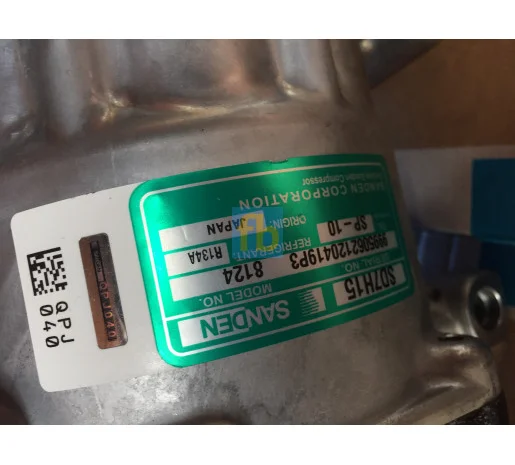 Компрессор Sanden 8124 7H15 Шкив 119мм PV8 New holland- фото № 3