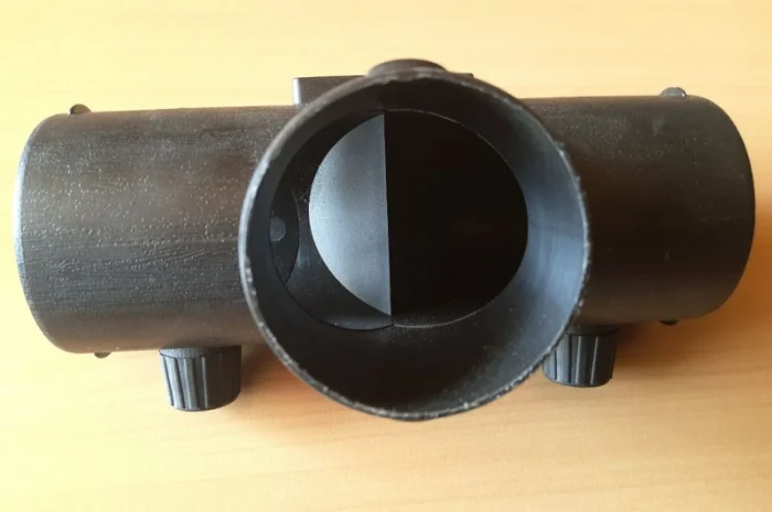 Трійник повітроводу із заслінкою для автономного обігрівача 60мм- фото № 3