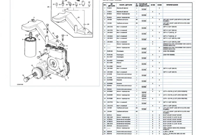 Каталог запчастей Джон Дир 6100 - John Deere 6100 в виде книги на русском языке- фото № 2