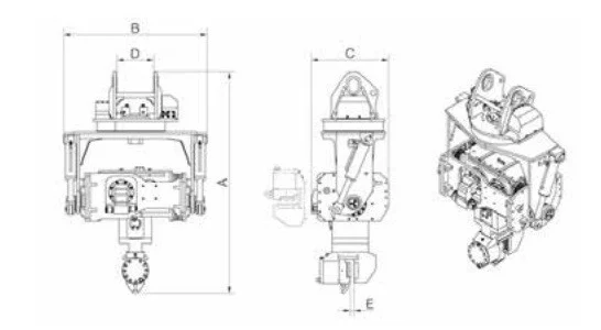 Вибропогружатель наклонного типа DPD350T / Pile Driver (Tilting Type) DPD350T- фото № 3
