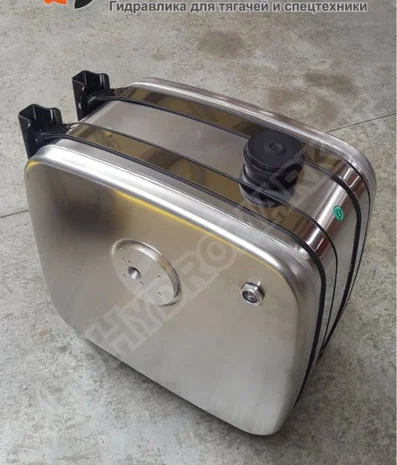 Бак гидравлический (гидробак) бокового крепления 80 л алюминиевый (42х50х52)- фото № 1