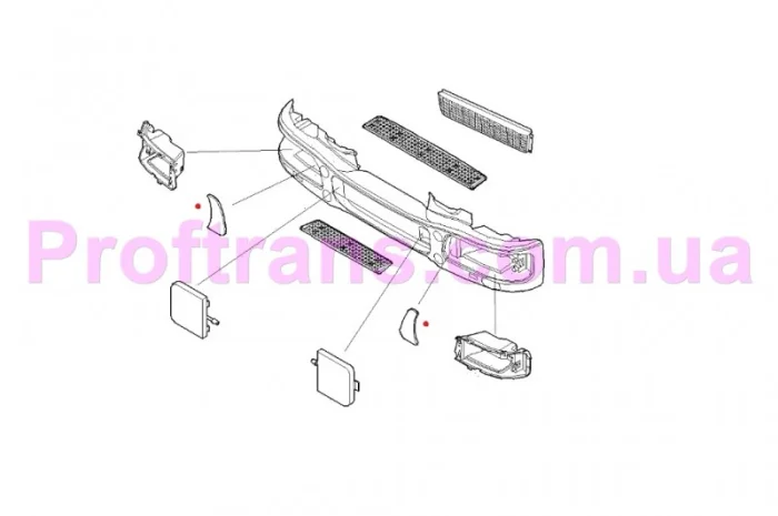5040421880 Накладка фары правая IVECO EUROCARGO 04-08 Ивеко Єврокарго 5003800950- фото № 2