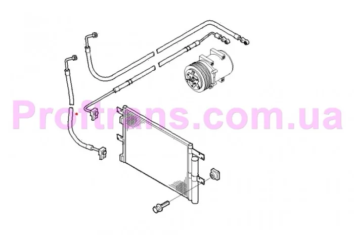 Шланг кондиционера IVECO EUROCARGO 08-15-, R17.5, R19.5 504068749 НОВЫЙ- фото № 2