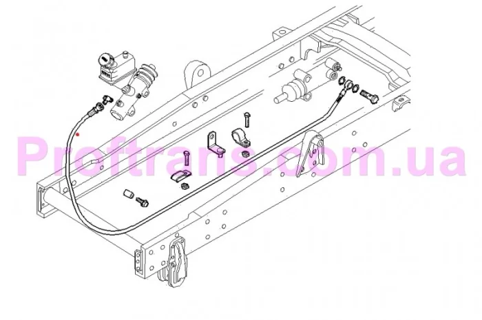 5040492020 Шланг сцепления IVECO EUROCARGO 04- Ивеко Єврокарго R17.5, R19.50- фото № 2