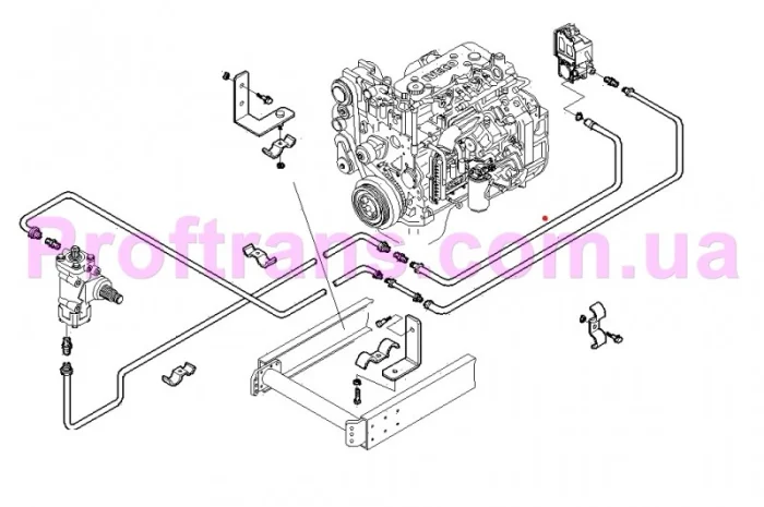 500381931 Трубка насоса гидроусилителя IVECO EUROCARGO 04-15 ИВЕКО ЄВРОКАРГО- фото № 2