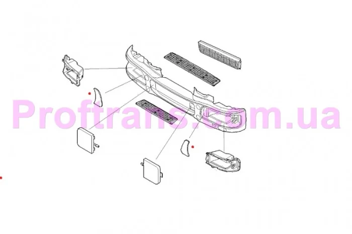 504042187 Накладка фары левая IVECO EUROCARGO 04-08 Ивеко Єврокарго- фото № 1