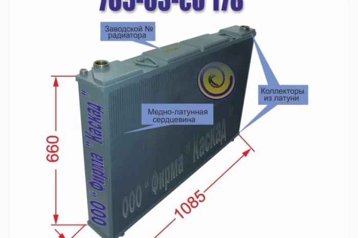 Радиатор водяной для автомобиля, спецтехники 765-03-сб 178- фото № 1