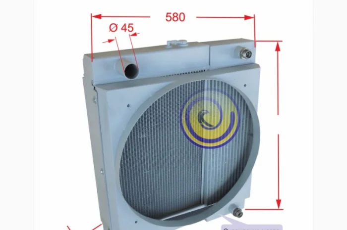 Водомасляный блок радиатора охлаждения погрузчика MANITOU- фото № 1
