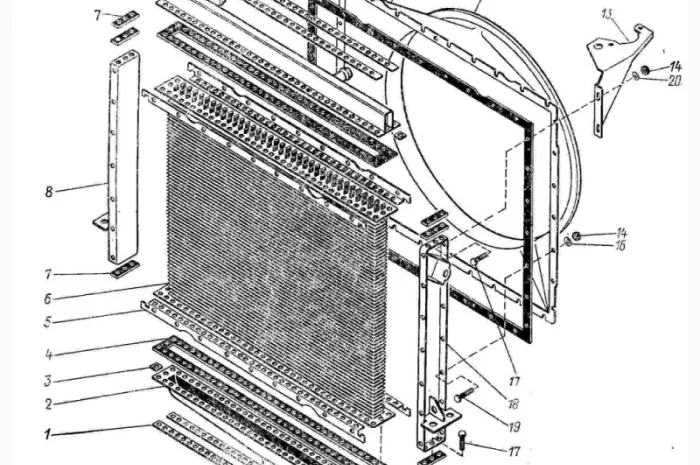 Радиатор трактора КИРОВЕЦ К-700; К-701; К-701А- фото № 4