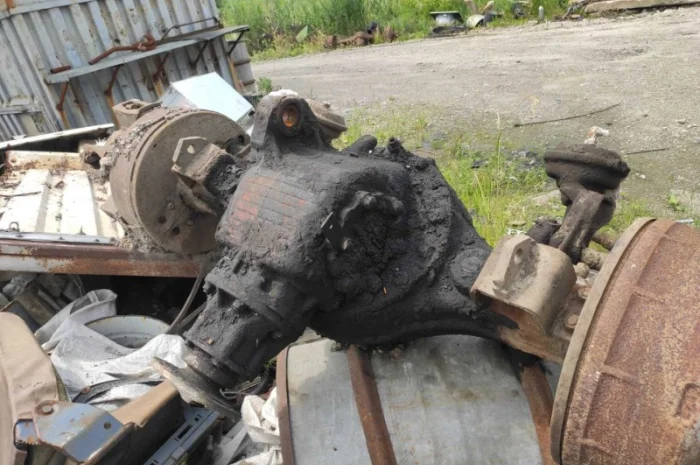 Розбір автокрана Краз 255 93 р.в., вантажопідйом 22 т- фото № 1