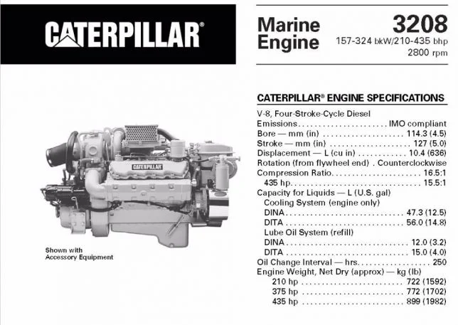 Мотор CAT 3208 V8 10, 4 Caterpillar- фото № 6