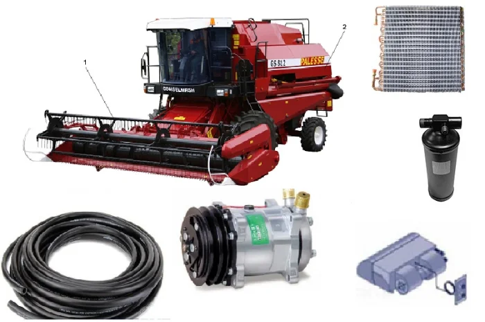 Конденсатор радиатор кондиционера комбайна Славутич Нива Лан Клаас Бизон- фото № 12