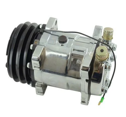 Компрессор кондиционера SD5H14 комбайн Дон 1500Б 24В (01-001100-00)- фото № 2