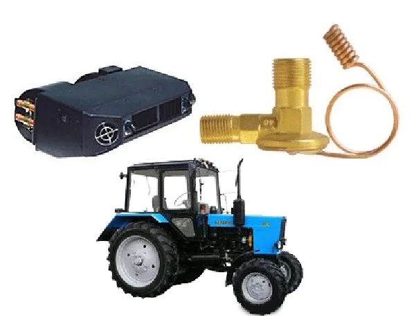 ТРВ (Терморегулирующий вентиль) испарителя авто кондиционера на тракторе комбайне- фото № 1