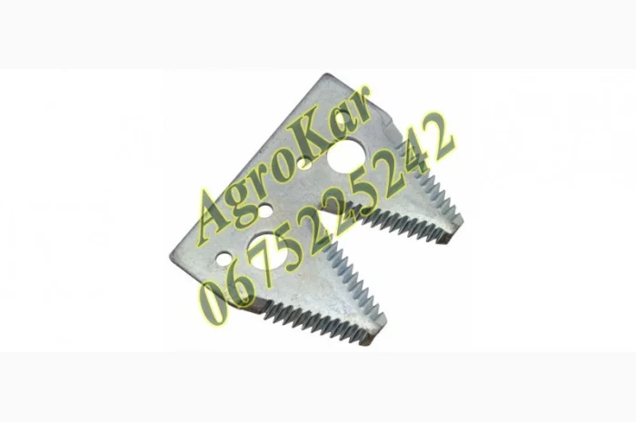 H163131 сегмент двойной ножа жатки (крупная насечка), JD600R/F/FD- фото № 1