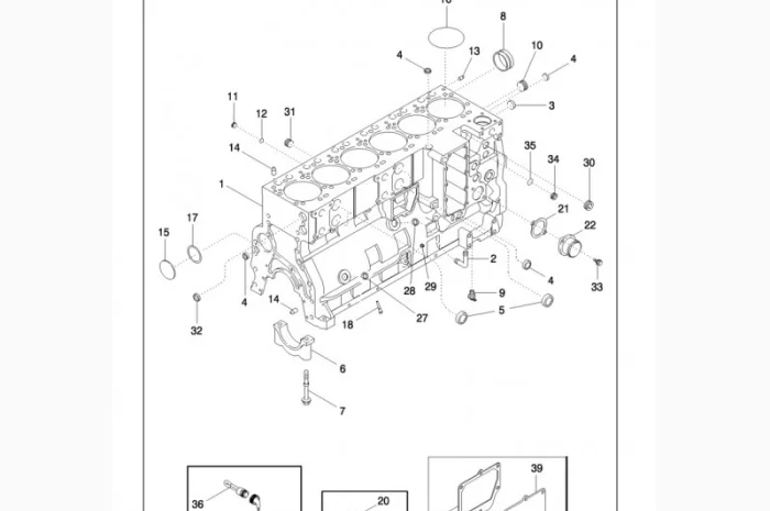 Ремкомплект двигателя А78016 комбайн CASE Кейс 2388- фото № 1