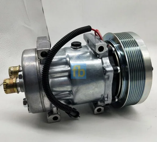 Компресор кондиціонера 8PV 152мм New Holland, Case- фото № 1