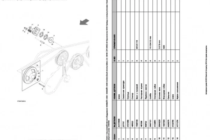 Каталог запчастей Джон Дир S540STS - John Deere S540STS книга на русском языке- фото № 2
