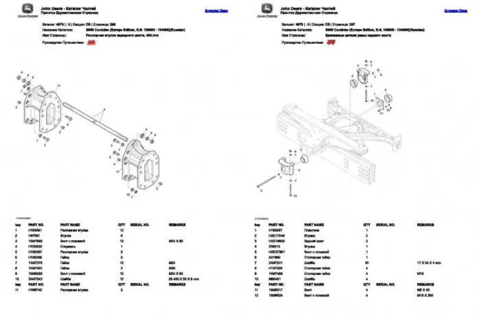 Каталог запчастей Джон Дир S660 - John Deere S660 на русском языке в печатном виде- фото № 2