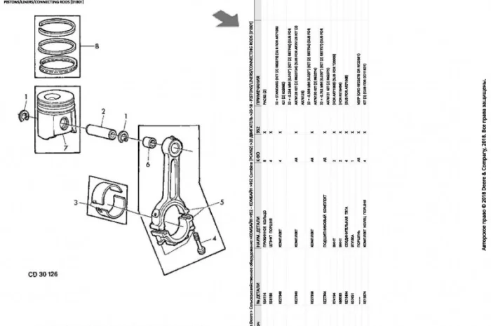 Каталог запчастей Джон Дир 952 - John Deere 952 на русском языке в книжном виде- фото № 2