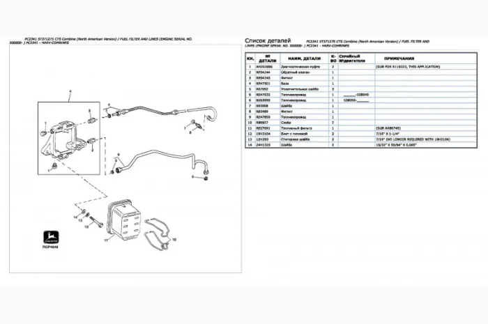 Каталог запчастей Джон Дир CTS - John Deere CTS на русском языке в печатном виде- фото № 2