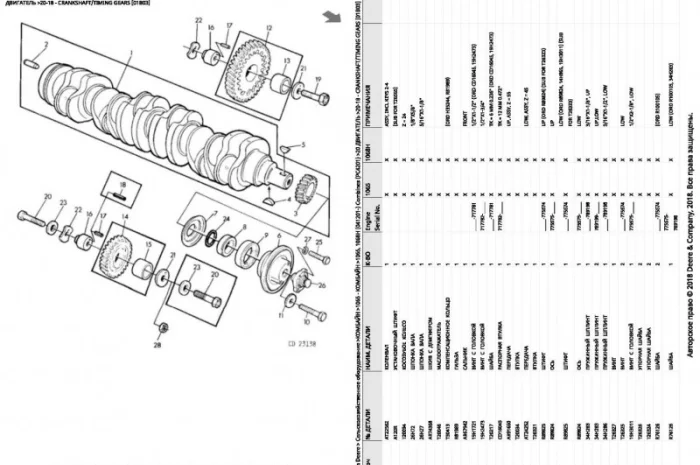 Каталог запчастей Джон Дир 1065 - John Deere 1065 в виде книги на русском языке- фото № 2