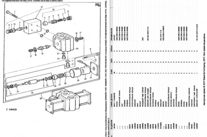 Книга каталог запчастей Джон Дир 1075 - John Deere 1075 на русском языке- фото № 2