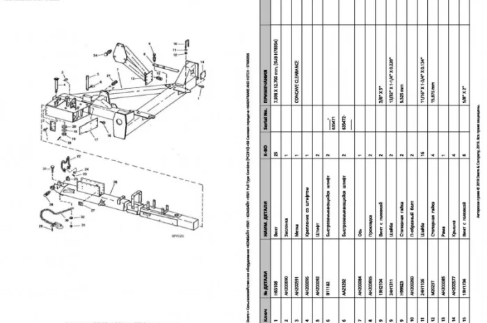 Книга каталог запчастей Джон Дир 9501 - John Deere 9501 на русском языке- фото № 2