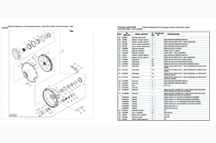 Каталог запчастей Джон Дир 9650CTS - John Deere 9650CTS книга на русском языке- фото № 2