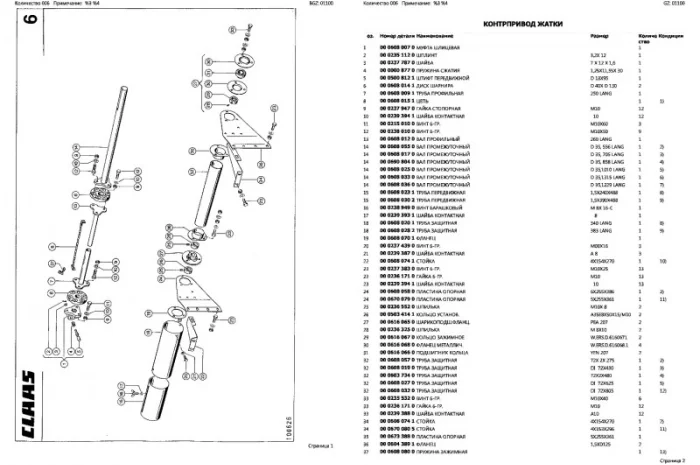 Каталог запчастей КЛААС Доминатор 88 - CLAAS Dominator 88 в виде книги на русском языке- фото № 2