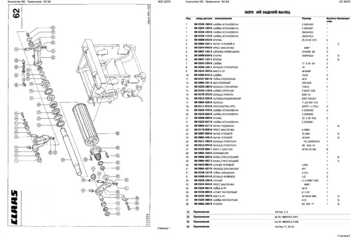 Каталог запчастей КЛААС Ягуар 685 - CLAAS Jaguar 685 на русском языке в виде книги- фото № 2