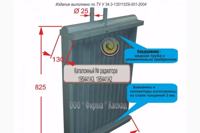 Радиатор масляный комбайна CASE 2188- фото № 1
