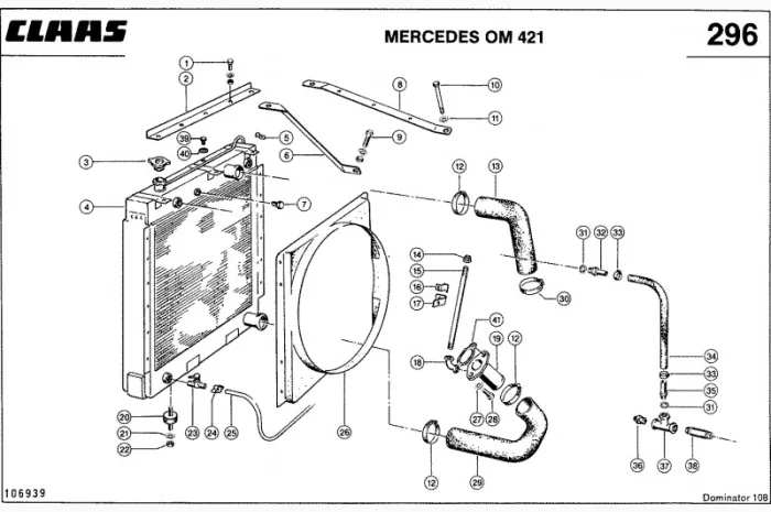 Радиатор водяной комбайна CLAAS DOMINATOR 106-108- фото № 4