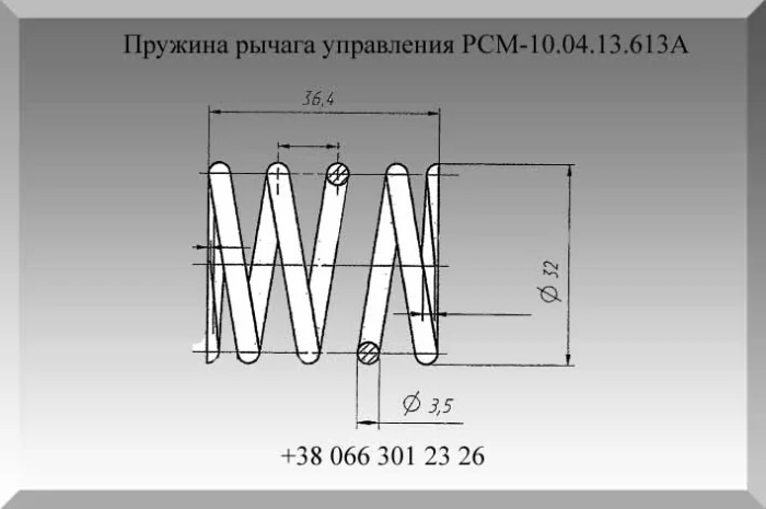 Пружина РСМ-10.04.13.613А- фото № 1