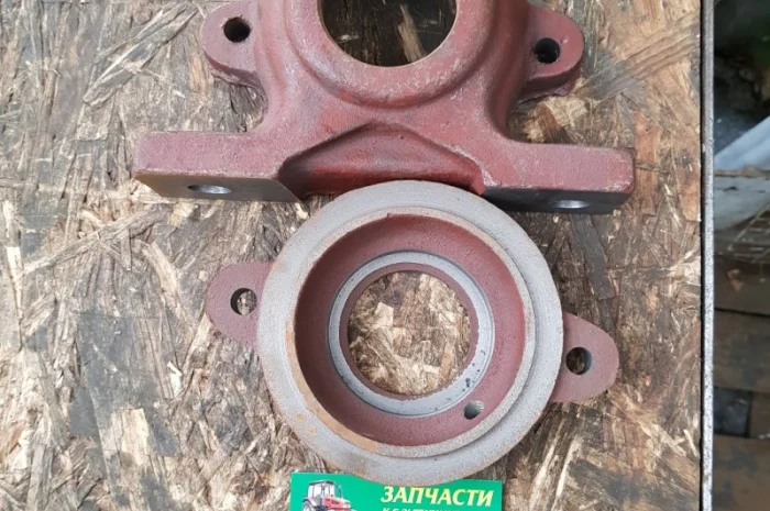 Корпус подшипника 10277 + крышка Н.026.166 (Нива, ПУН-5) вала барабана измельчителя- фото № 1