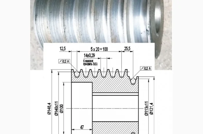Виготовлення шківів, валів, шестерень, зірочок по ескізам і кресленням- фото № 1