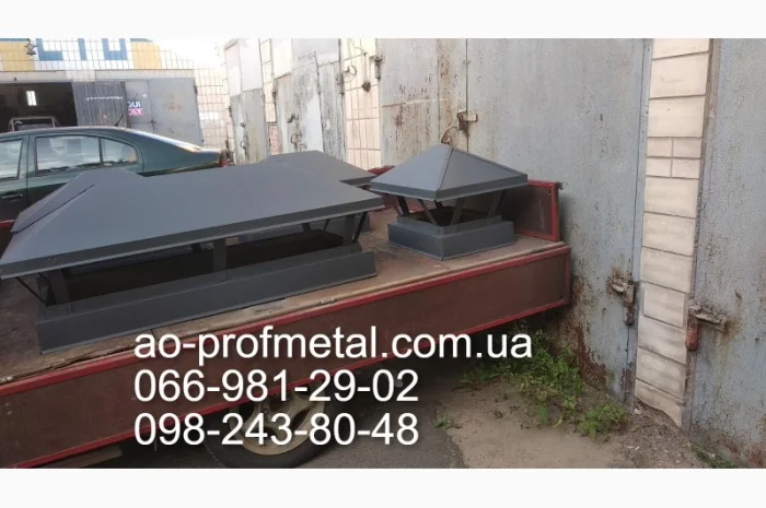 Зонт на трубу, Флюгарка на дымоход, Накрывка дымохода- фото № 5