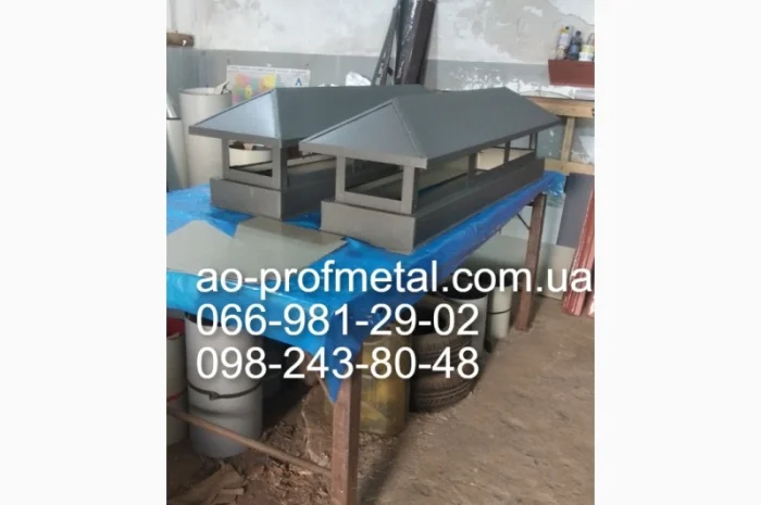 Зонт на трубу, Флюгарка на дымоход, Накрывка дымохода- фото № 6