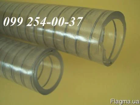 Рукав напорно-всасывающий д.20 мм ПВХ, с мет.спиралью- фото № 1