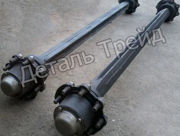 Ось со ступицами (в сборе) 2ПТС-4- фото № 1