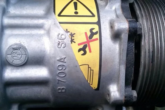 Компрессор кондиционера Case, New Holland 119mm. 8pv. (87300121, 87709773, 87300121)- фото № 2