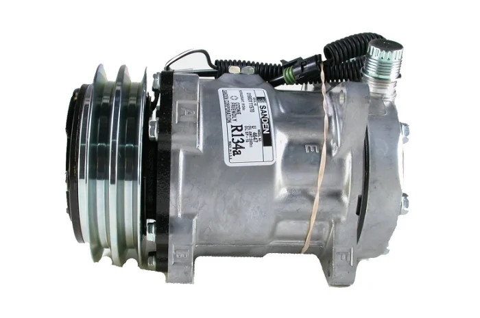 Компрессор кондиционера Case, New Holland, Claas 7h15 132mm. A2 (7863)- фото № 2