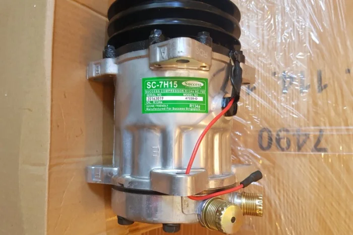 Компрессор кондиционера Case, New Holland, Claas 7h15 132mm. A2 (7863)- фото № 3