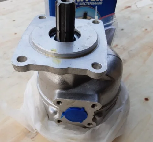 Насос шестеренный НШ-32 левый, круглый (Гидросила) оригинал- фото № 1