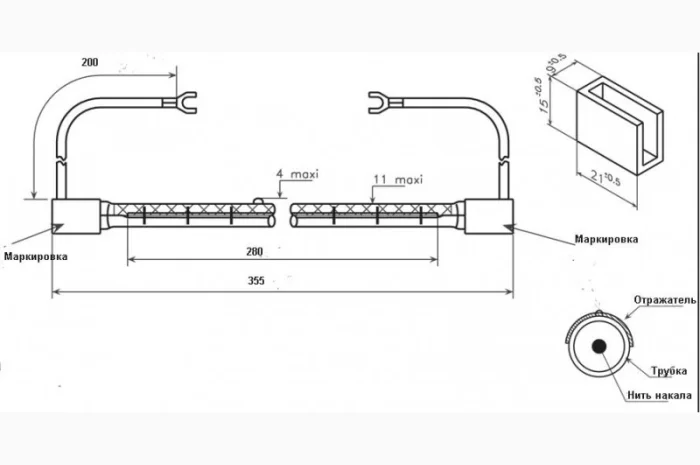 Инфракрасные галогенные лампы - мощный источник теплового нагрева- фото № 3