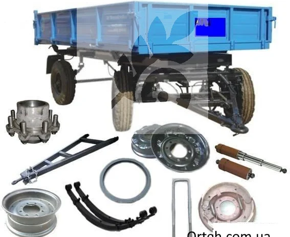 Запчастини для тракторних причепів та напівпричепів ПТС, НТС, НТГ та інші- фото № 1